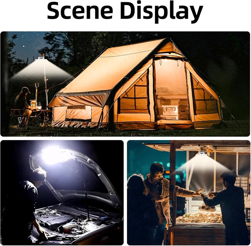 Amkulop Tent Light Rechargeable Hanging Flashlight Ultra Bright Led Camping Lantern with Waterproof Portable Tent Lamp for Camping Emergency Usage(Infinite Dimming-Remote) - Image 5